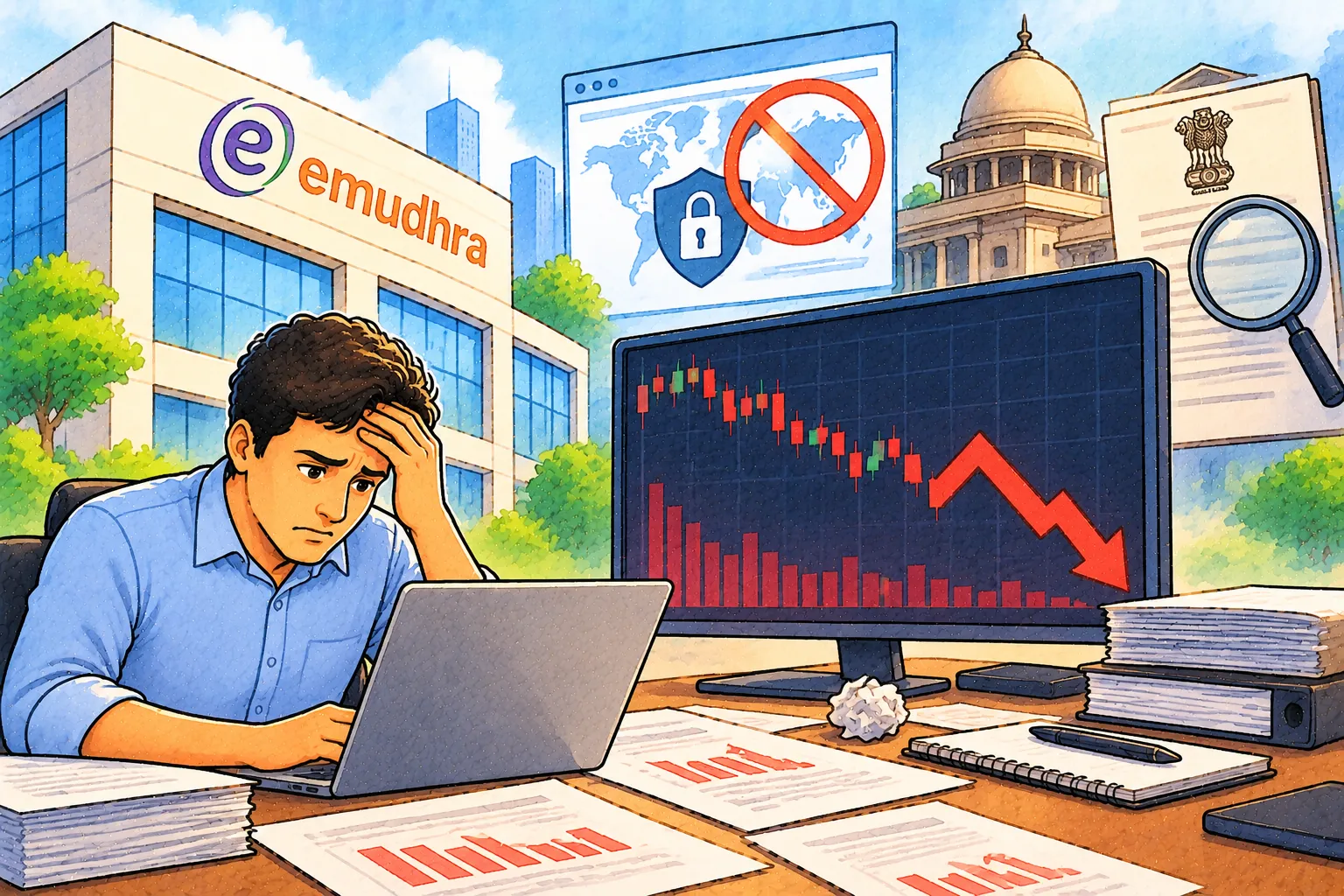eMudhra stock declines amid TLS concerns and government probe