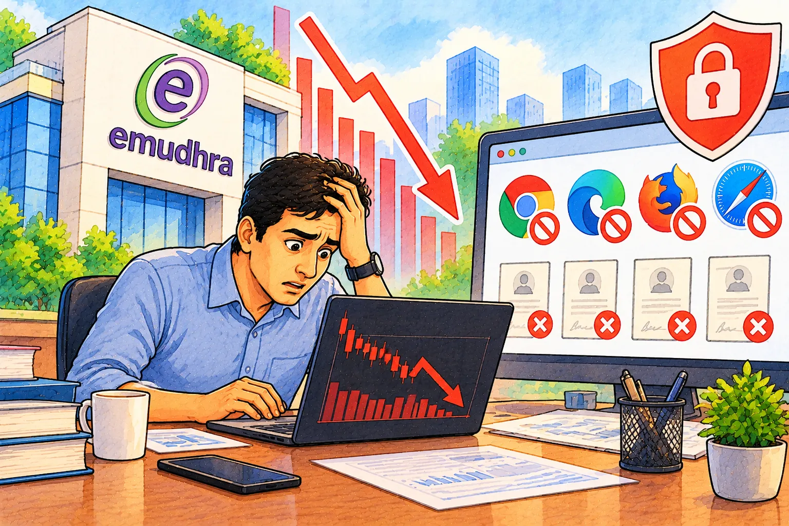 eMudhra Hits 20% Lower Circuit After Browsers Block 8 CAs