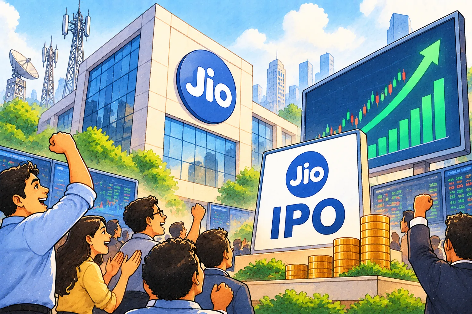 Jio Platforms IPO Closes 22.19 Times Subscribed as QIBs Bid 70.55x; Allotment Due Today, Listing Oct 28