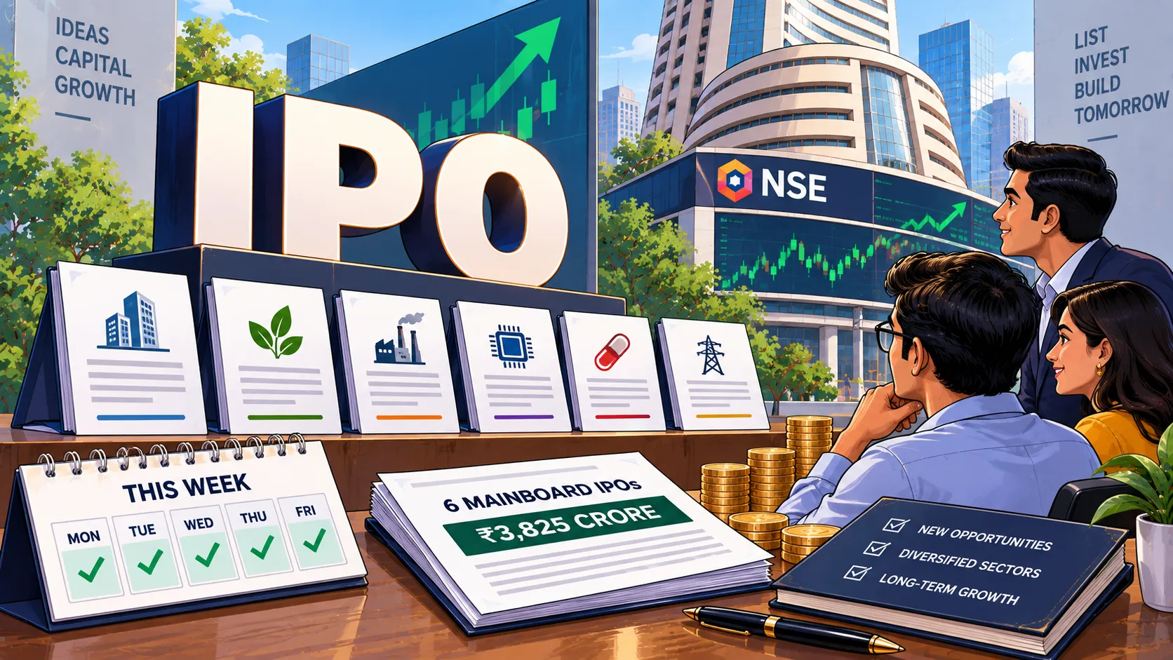 Six IPOs worth ₹3,825 crore open this week